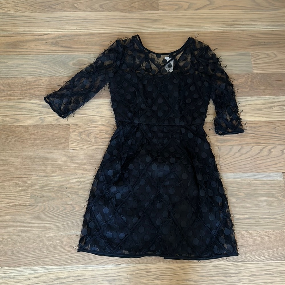 NWT Milly black Celia mini dress 4